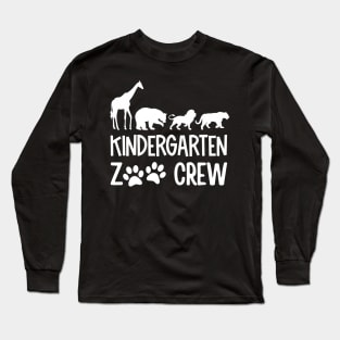 Kindergarten zoo crew matching Teacher Students School Long Sleeve T-Shirt